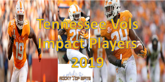 2019 TENNESSEE VOLUNTEERS IMPACT PLAYERS.  TENNESSEE VOLUNTEERS FOOTBALL